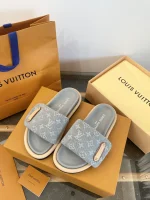 Denim Gray Cowboy Thick Bottom Bread Slippers - Image 3
