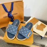 Denim Velcro Thick Sole Sandals - Image 3
