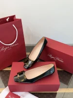 Roger Vivier Belle Vivier Tortoiseshell Buckle 2.5cm Patent Leather Ballet Flats - Image 3