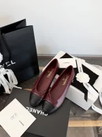 Chanel 2026SS Two-Tone Flat Bow Ballet Flats - Image 3
