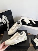 Chanel 2026 Suede Casual Thick Sole Sneakers - Image 3