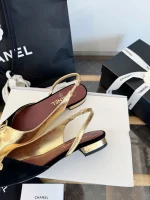 Chanel 2026S Square Toe Two-Tone Sandals - Image 3