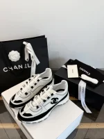Chanel 2026 Black White Panda Comic Chunky Sneakers - Image 3