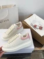Alexander McQueen Classic Thick Sole White Sneakers - Image 3