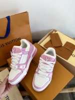 Trainer 2025 Pink Denim Sneakers - Image 3