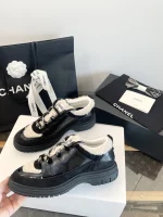 Chanel 2025 Thick Sole Teddy Fur Sneakers - Image 3