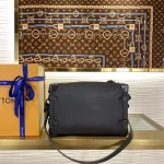 Louis Vuitton Black Out SIDE TRUNK Medium Handbag Shoulder Bag 21cm - Image 3