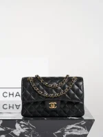 UbestLuxury Chanel Classic Flap Small Black Caviar Leather Handbag 23cm product photo detail 2 SKU CH30931