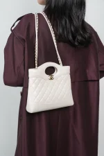 UbestLuxury Chanel 31cm Mini Lambskin Leather Handbag product photo detail 2 SKU CH31083