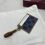 UbestLuxury Gucci GG Emblem Blue Denim Card Case product photo detail 3 SKU GU25466