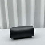 The Ro Handbag/Tofu Bag - Calfskin Leather Black Silver - Image 4