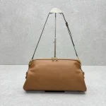 MiuMiu Dumpling Bag - Large / Full Grain Brown - Image 4