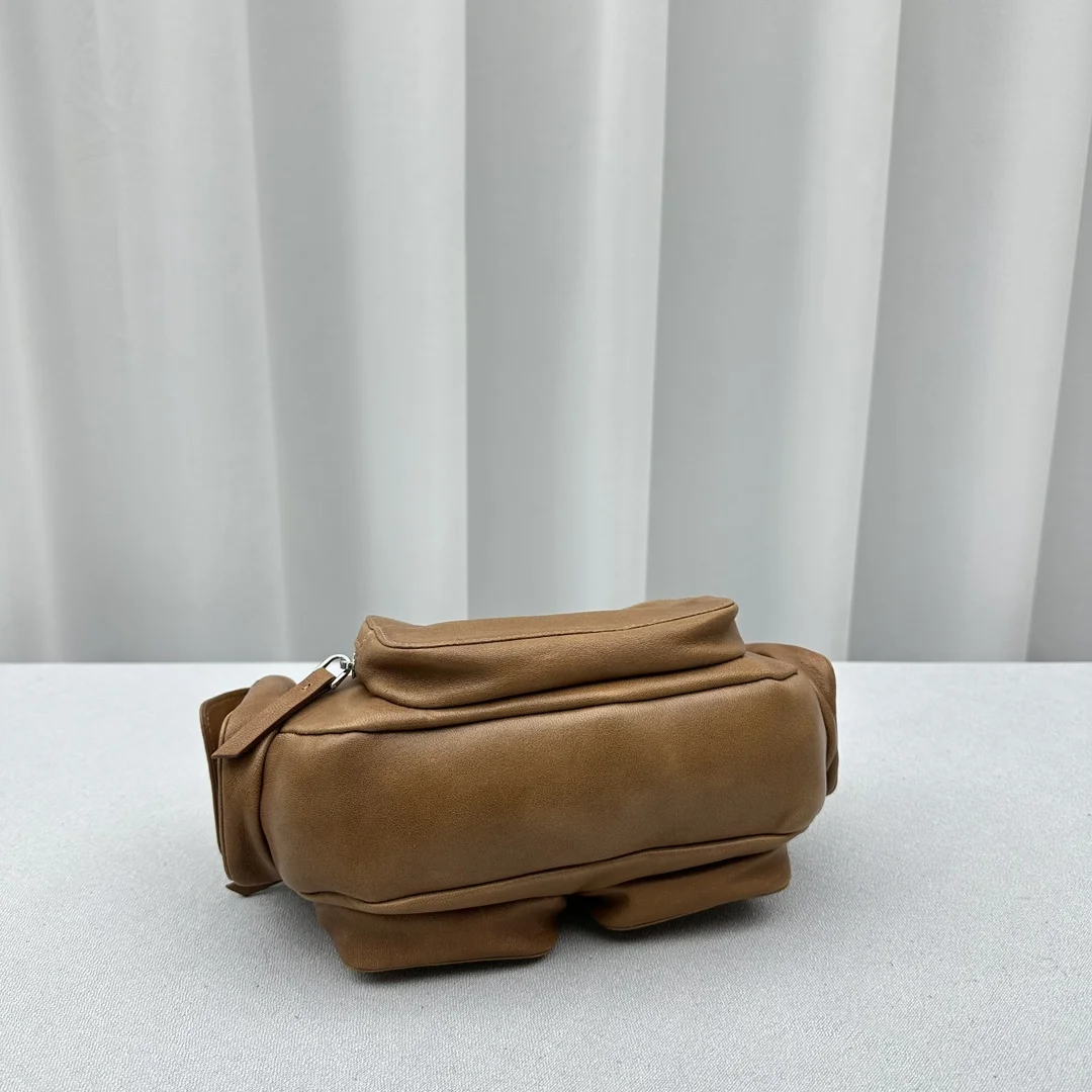 4-2956 Miu Miu Gargo Vintage Shoulder Bag - Caramel - Image 1
