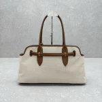Miu Miu Aventure Handbag Small Canvas Brown - Image 4
