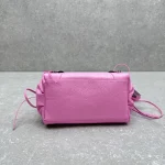 BALENCIAGA Le City Bowling Bag Pink Waxed Leather - Image 4