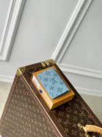 M14915 Ice Blue Monogram Shadow Leather Handbag - Image 4