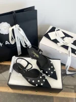Chanel Pointed Toe Pearl Sandals 2025K - Image 4