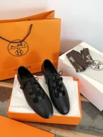 Herme*s Khea Lace-up Derby Shoes / Loafers - Image 4