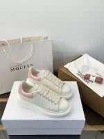 Alexander McQueen Classic Thick Sole White Sneakers - Image 4