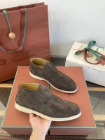 Loro Piana Open Walk Men's High-Top Loafers - Image 4