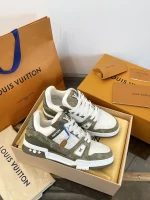 Trainer 2025 Mint Green Denim Sneakers - Image 4