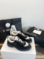 Chanel 2025 Thick Sole Teddy Fur Sneakers - Image 4