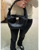 UbestLuxury Chanel Chanel 26cm Hippie Bag Black Leather product photo detail 3 SKU CH30918