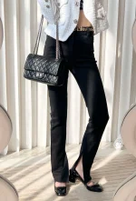 UbestLuxury Chanel 2.55 Black Silver 24cm Handbag product photo detail 3 SKU CH30680