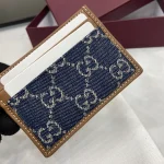 UbestLuxury Gucci GG Emblem Blue Denim Card Case product photo detail 4 SKU GU25466