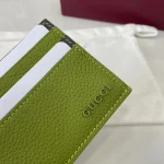 UbestLuxury Gucci Gucci Card Case Green and Gray Calfskin Leather product photo detail 4 SKU GU25712