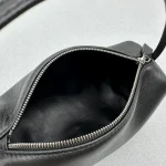 The Ro Handbag/Tofu Bag - Calfskin Leather Black Silver - Image 5