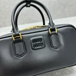 MIUMIU SS23 Bowling Bag - Large/Black - Image 5