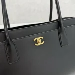 CHANEL 26S Cerf Tote Bag Black - Image 5