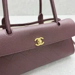 Chanel Vintage Flap Bag - Burgundy - Image 5
