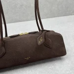 Alaia Le Teckel Suede Brown Sausage Bag Large - Image 5