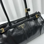 Prada Lux Soft Bag Medium Black - Image 5