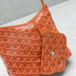 Goyard Mini Hobo Bag Orange - Image 5