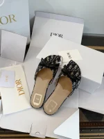 Dior Bow Butterfly Embroidery Sandals - Image 5