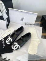 Chanel Mary Jane Shoes with Socks - Image 5