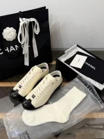 CHANEL 2026 Patent Leather Black and White Panda Trainer/Sneaker - Image 5