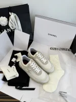 Chanel 2026 Suede Casual Thick Sole Sneakers - Image 5