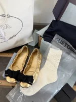 Prada Bow Ballet Flats - Image 5