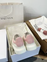 Alexander McQueen Classic Thick Sole White Sneakers - Image 5