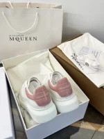 Alexander McQueen Classic Thick Sole White Sneakers - Image 5