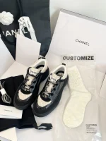Chanel 2025 Thick Sole Teddy Fur Sneakers - Image 5