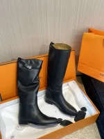HERMES 2025 Soft Calfskin Leather Jum Ping Boots - Image 5