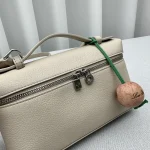 Loro Piana Pocket Calfskin Leather Handbag - Image 5