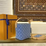 Louis Vuitton Denim Rendez-Vous ALL IN BB Handbag Bucket Bag 18cm - Image 5