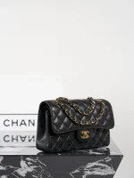 UbestLuxury Chanel Classic Flap Small Black Caviar Leather Handbag 23cm product photo detail 4 SKU CH30931