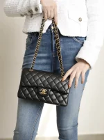 UbestLuxury Chanel Small 23cm Black Sheep Gold Handbag product photo detail 5 SKU CH30779
